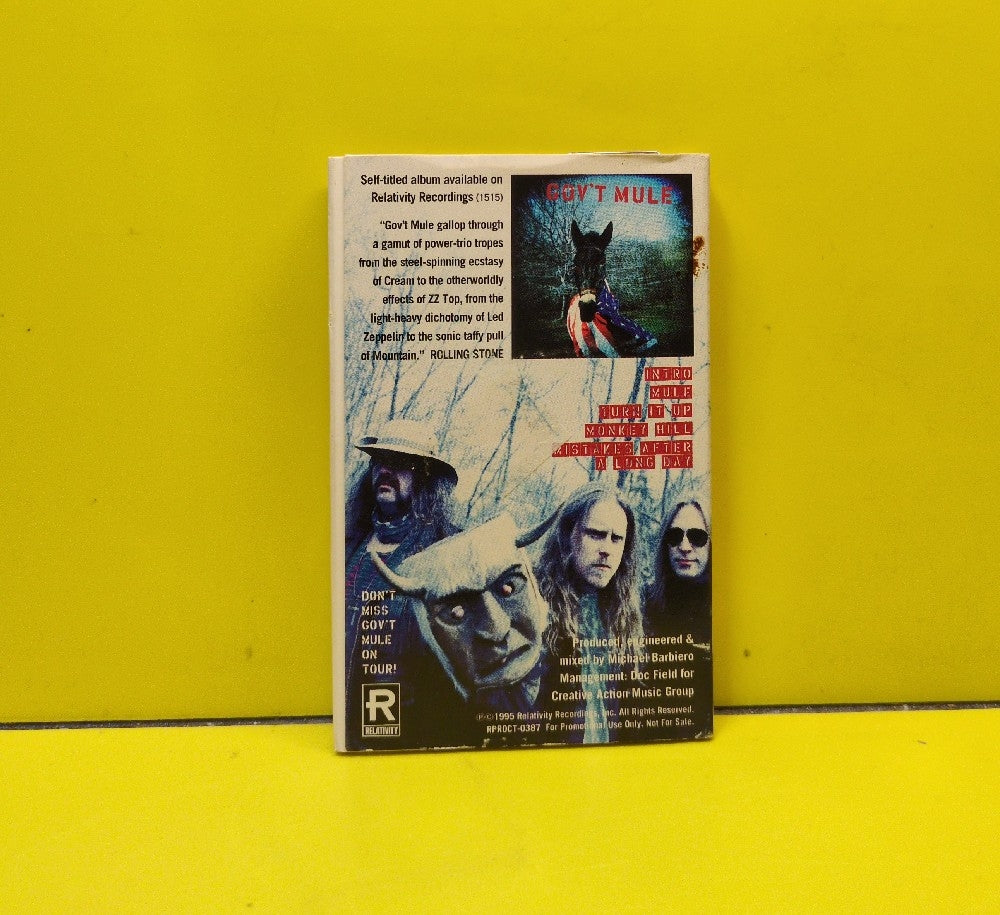 Gov't Mule - Music For Your Ass Sampler - 1995 - RPROCT-0387 - Used - EX - Cassettes - Promo - Cardboard Slipcase