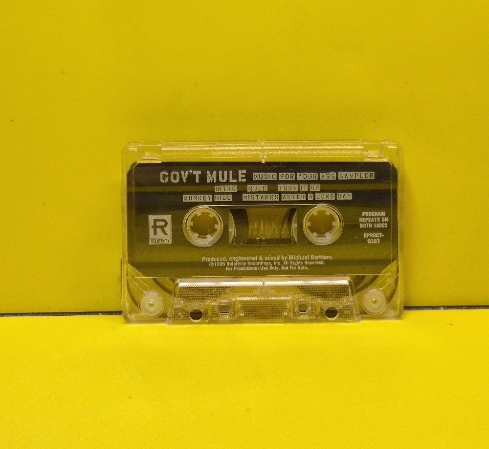 Gov't Mule - Music For Your Ass Sampler - 1995 - RPROCT-0387 - Used - EX - Cassettes - Promo - Cardboard Slipcase