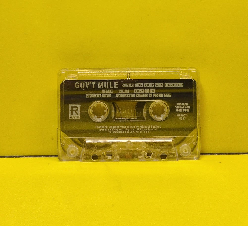 Gov't Mule - Music For Your Ass Sampler - 1995 - RPROCT-0387 - Used - EX - Cassettes - Promo - Cardboard Slipcase