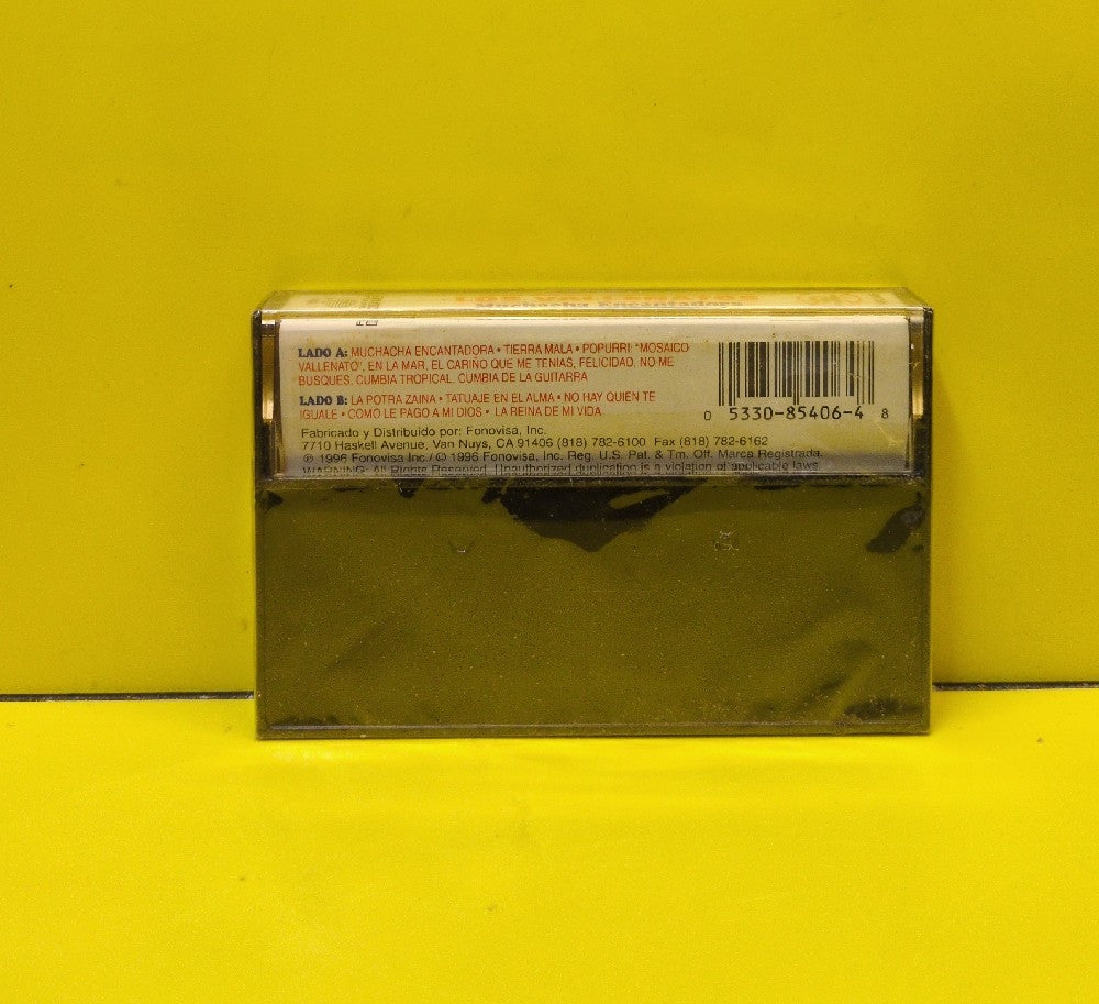 Los Vallenatos - Muchacha Encantadora - 1996 - MPC-5406 - New - Sealed - Cassettes
