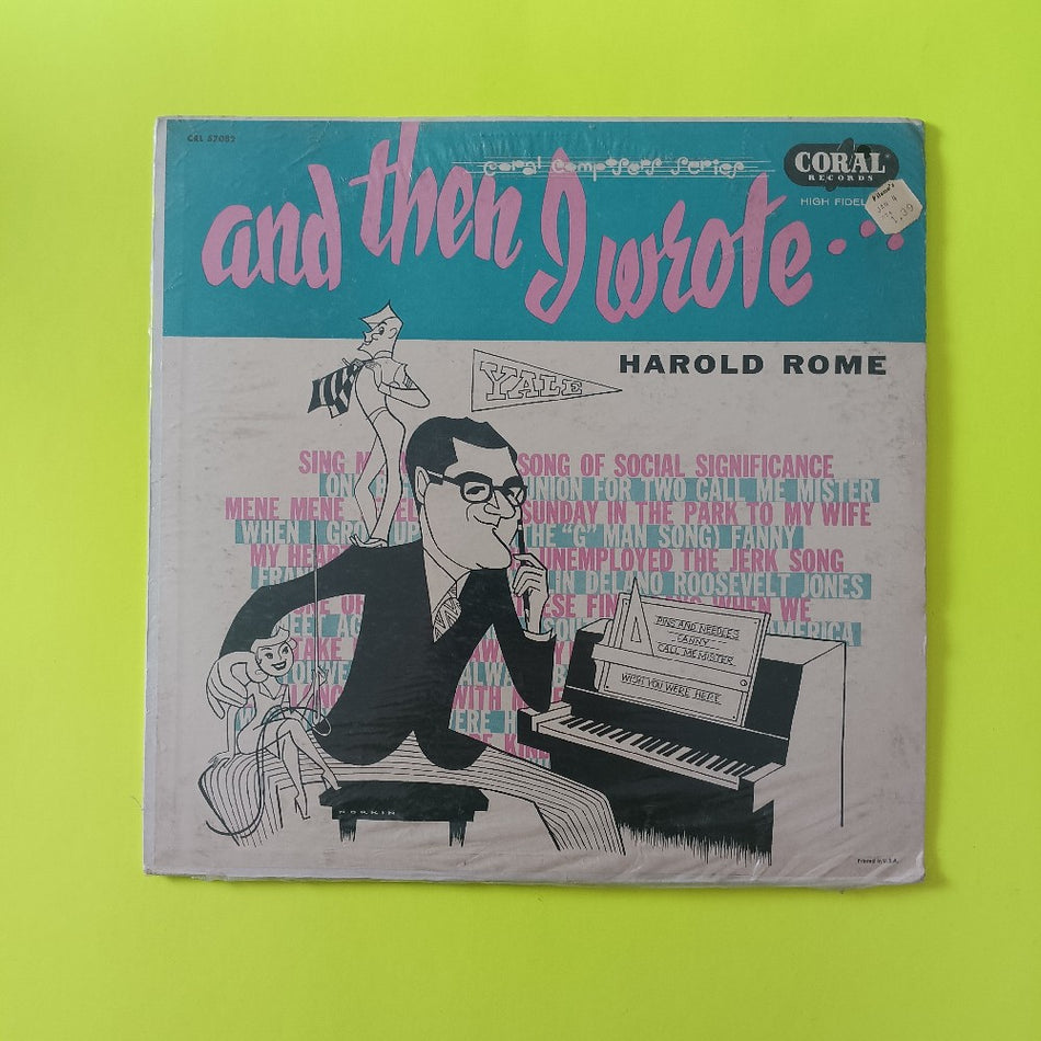 Harold Rome - And Then I Wrote - 1956 - CRL 57082 - New - Sealed - Vinyl