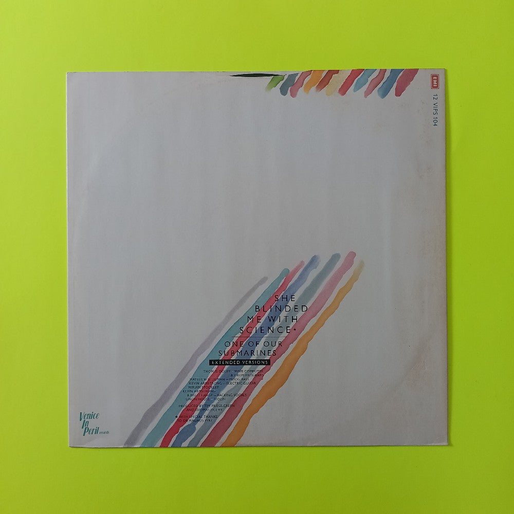 Thomas Dolby - She Blinded Me With Science UK 12" - 1982 - 12VIPS104 - Used - VG++ - Vinyl