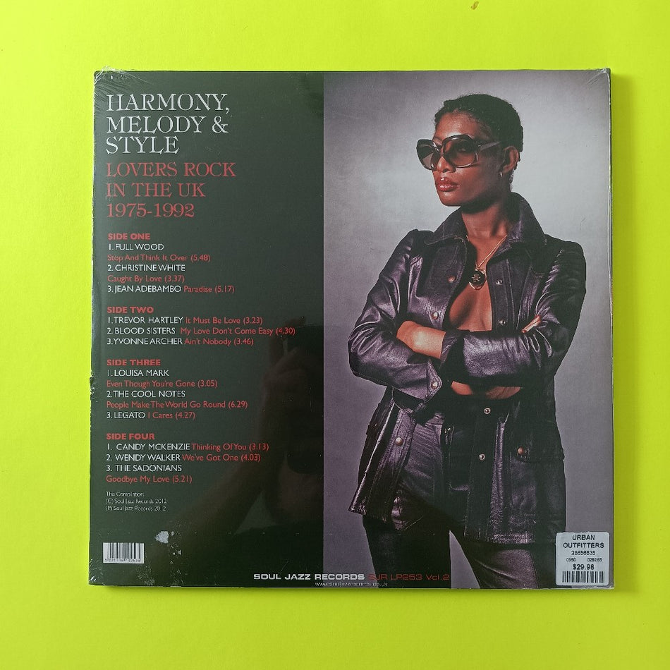 Various - Harmony, Melody & Style Lovers Rock In The UK Vol Two - 2012 - SJR LP253-Vol. 2 - New - Sealed - Vinyl