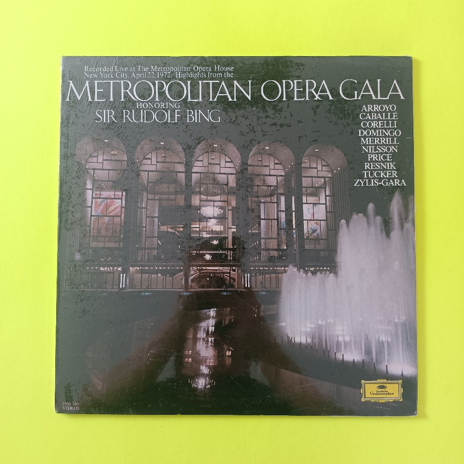 Various - Metropolitan Opera Gala Honoring Sir Rudolf Bing - 1972 - 2530 260 - New - Sealed - Vinyl
