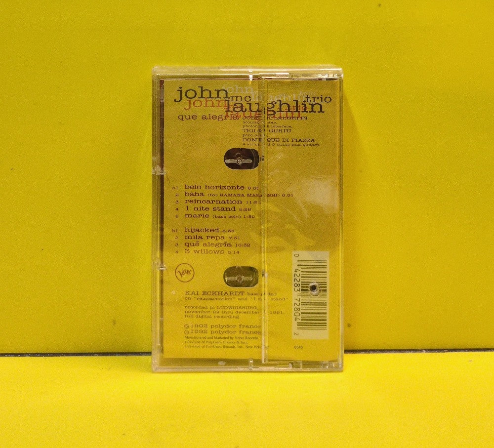 John McLaughlin Trio - Qué Alegría - 1992 - 837 280-4 - New - Sealed - Cassettes
