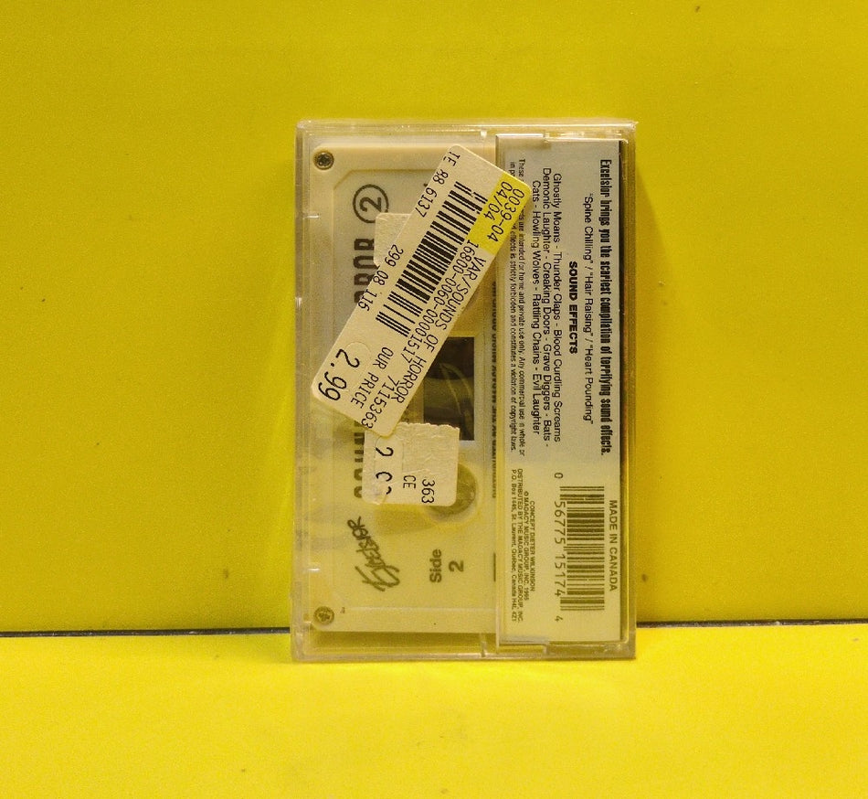 Unknown Artists - Sounds Of Horror 2 - 1995 - EXM-4-1517 - New - Sealed - Cassettes - Canadian Import