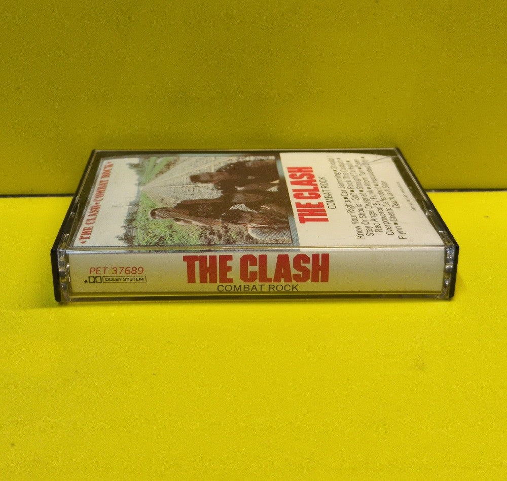 The Clash - Combat Rock - 1982 - PET 37689 - Used - EX - Cassettes - Black Case - Grey Tape Shell