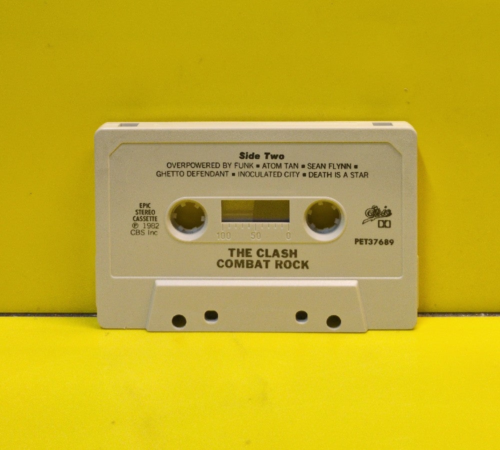 The Clash - Combat Rock - 1982 - PET 37689 - Used - EX - Cassettes - Black Case - Grey Tape Shell