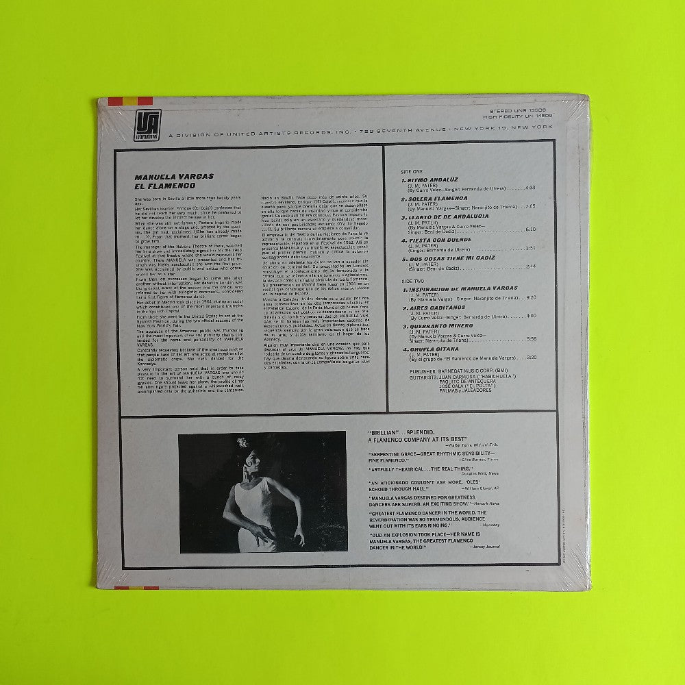 Manuela Vargas - El Flamenco  - 1967 - UN 14509 - New - Sealed - Vinyl