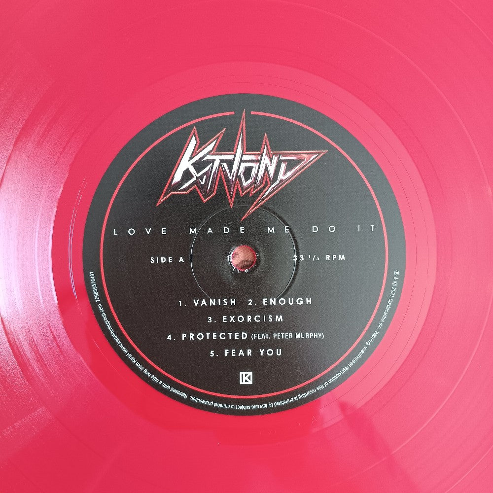 Kat Von D - Love Made Me Do It SIGNED RED VINYL - 2021 - 756839576437 - New - NM - Vinyl