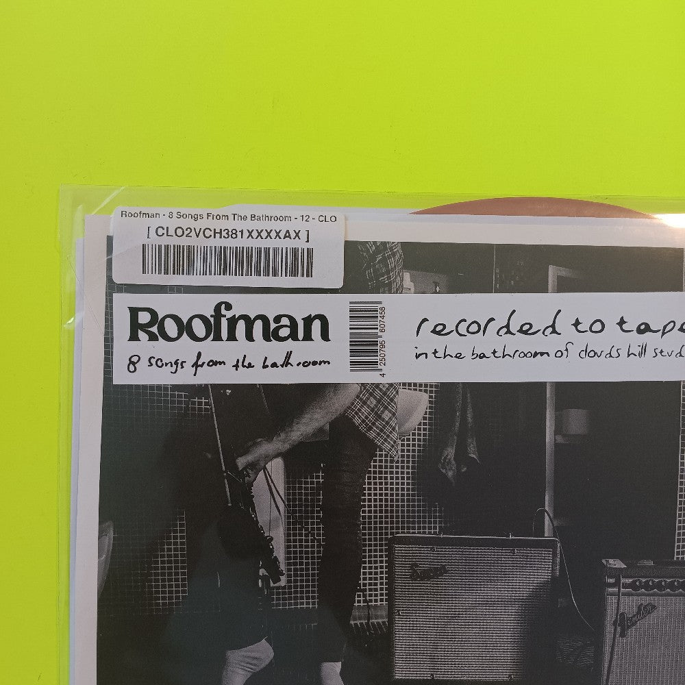 Roofman - 8 Songs From the Bathroom ORANGE #ED /200 - 2024 - CH381 - New - Sealed - Vinyl