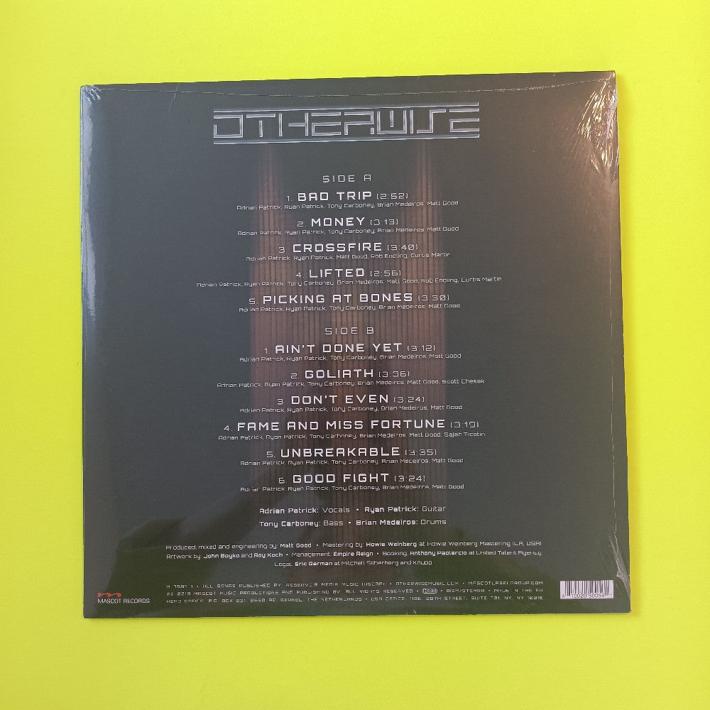 Otherwise  - Defy CLEAR VINYL  - 2019 - M75971 - New - Sealed - Vinyl