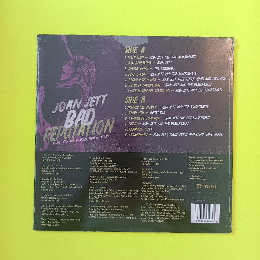 Joan Jett - Bad Reputation Yellow RSD 2018 - 2018 - 19075895461 - New - Sealed - Vinyl