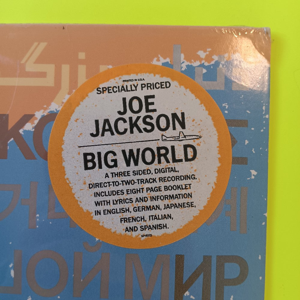 Joe Jackson - Big World - 1986 - SP6021 - New - Sealed - Vinyl