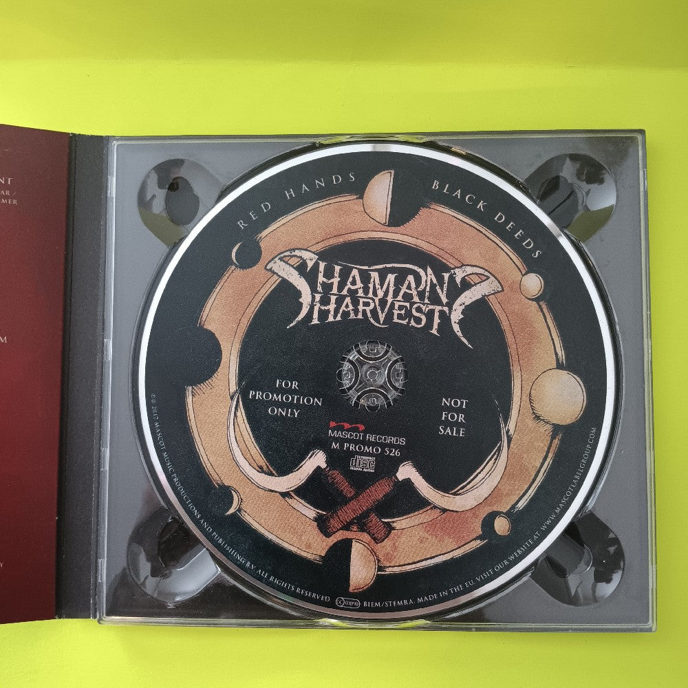 Shaman's Harvest - Red Hands Black Deeds SIGNED PROMO - 2017 - M75262 - New - NM - CDs