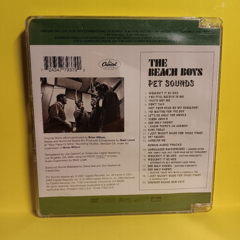 The Beach Boys - Pet Sounds - 2003 - 72434-77937-9-0 - Used - EX - DVD