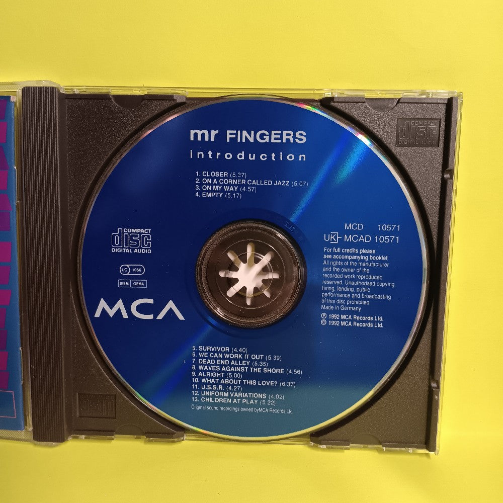 Mr Fingers - Introduction GERMANY - 1992 - MCAD 10571 - Used - VG++ - CDs