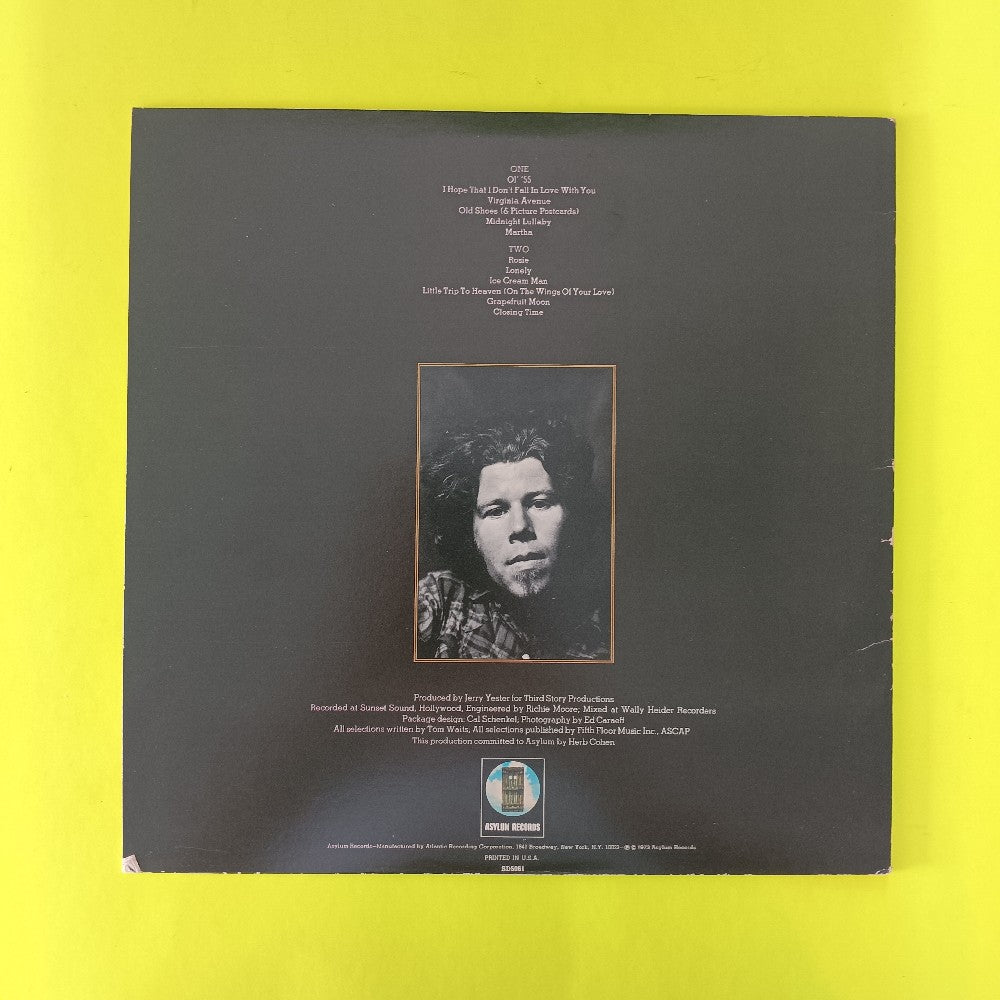 Tom Waits - Closing Time - SD 5061 - Used - NM - Vinyl