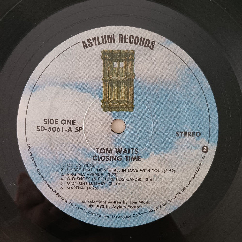 Tom Waits - Closing Time - SD 5061 - Used - NM - Vinyl
