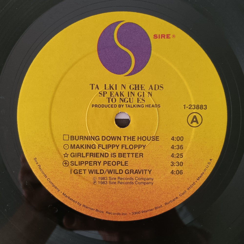 Talking Heads - Speaking In Tongues PROMO - 1983 - 9 23883-1 - Used - EX - Vinyl