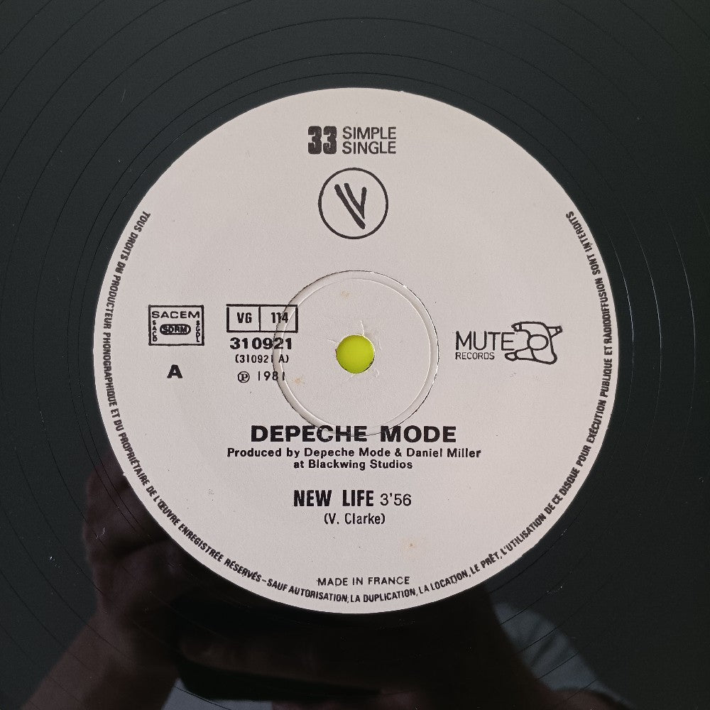 Depeche Mode - New Life / Shout FRANCE 12" - 1981 - 310921 - Used - VG++ - Vinyl