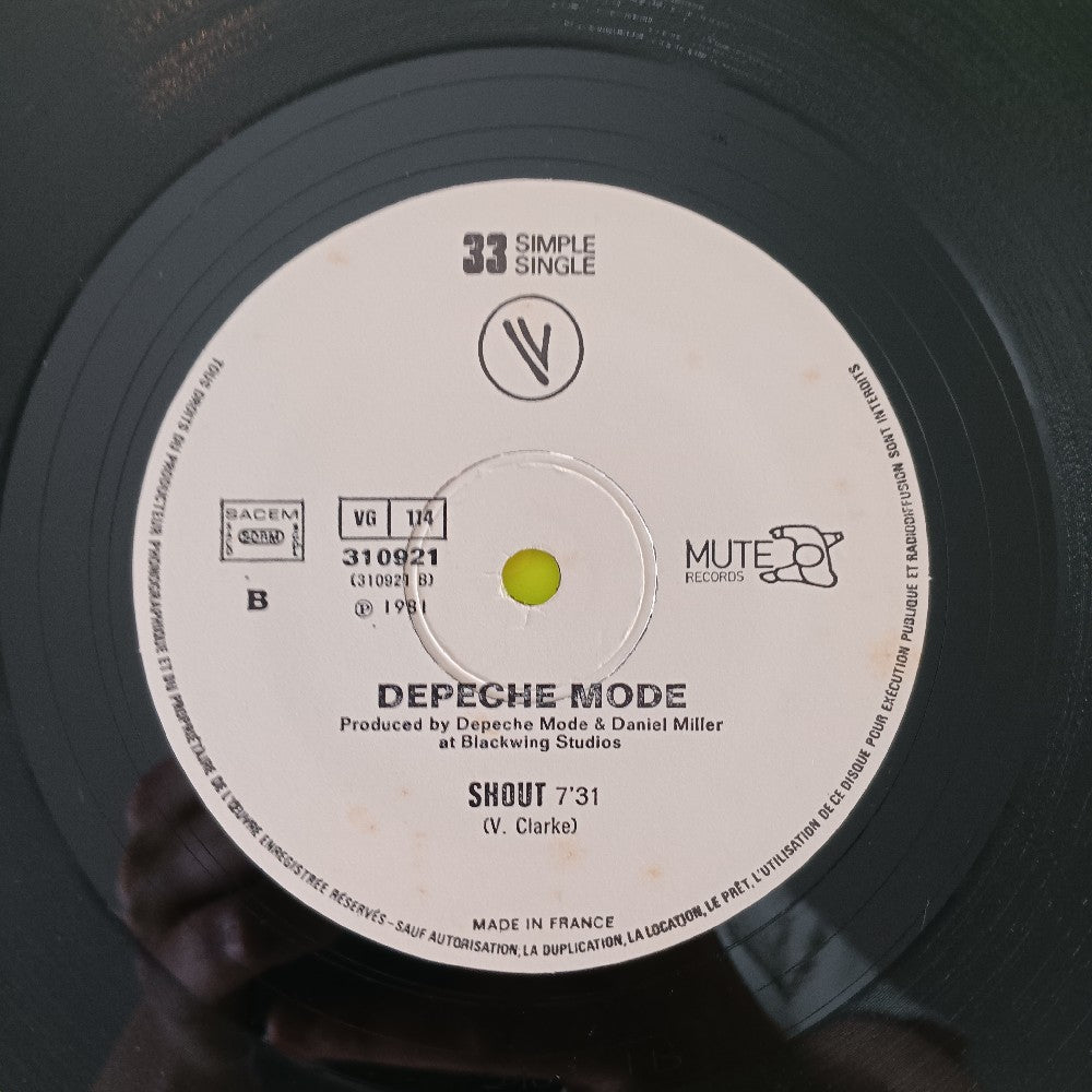 Depeche Mode - New Life / Shout FRANCE 12" - 1981 - 310921 - Used - VG++ - Vinyl