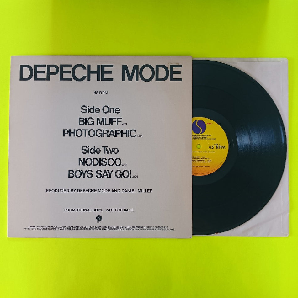 Depeche Mode - Promo Sampler / Big Muff Nodisco - 1981 - PRO-A-1025 - Used - VG++ - Vinyl