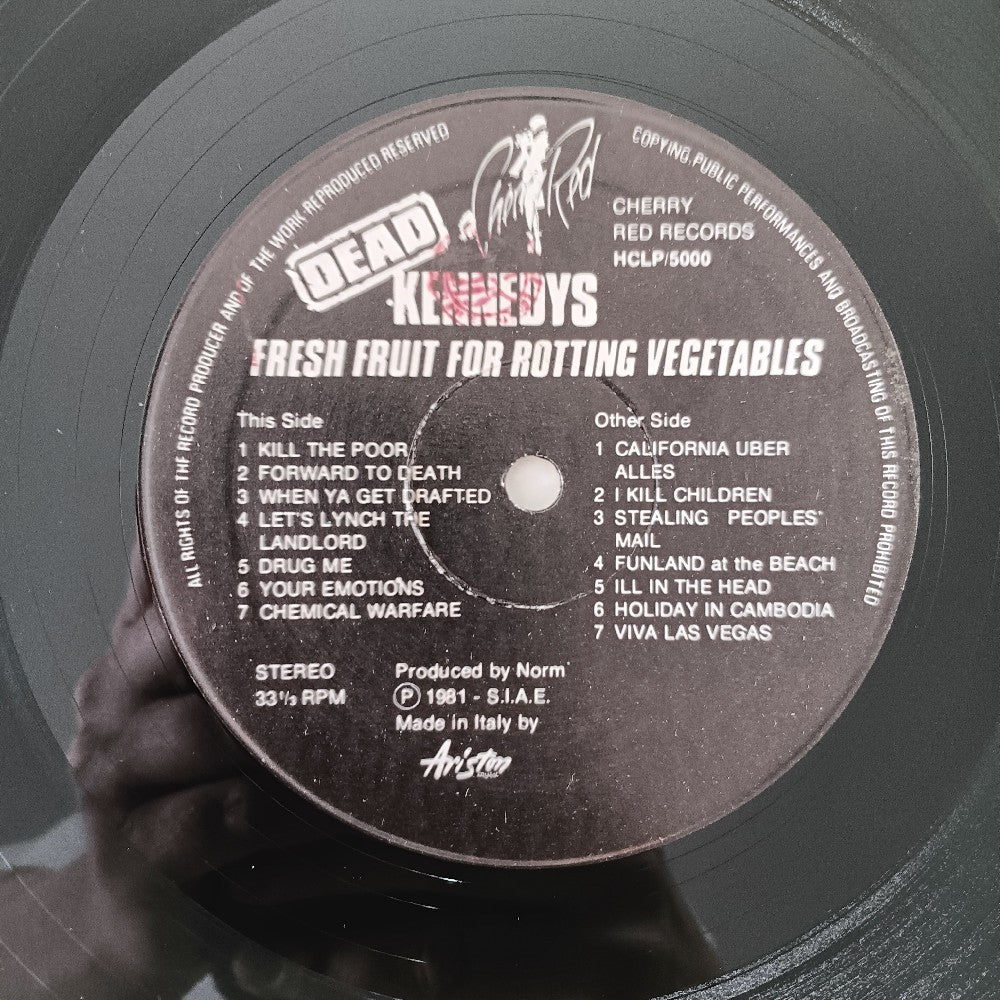 Dead Kennedys - Fresh Fruit For Rotting Vegetables W. POSTER - ITALY - 1981 - HCLP/5000 - Used - EX - Vinyl