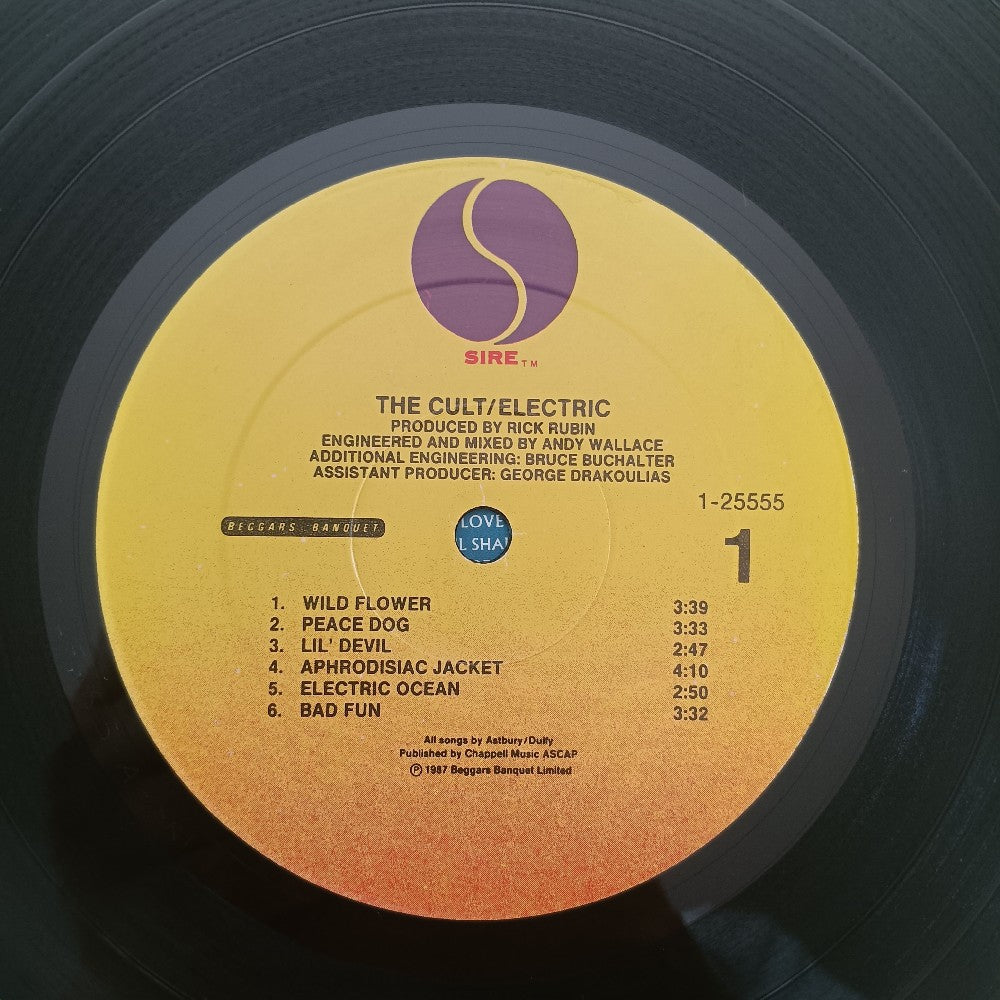 The Cult - Electric - 1987 - 9 25555-1 - Used - VG++ - Vinyl