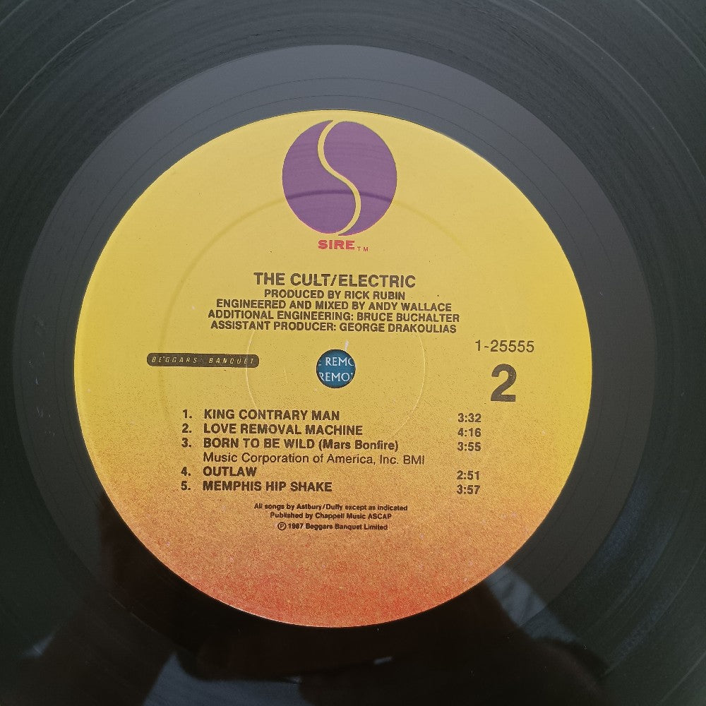 The Cult - Electric - 1987 - 9 25555-1 - Used - VG++ - Vinyl