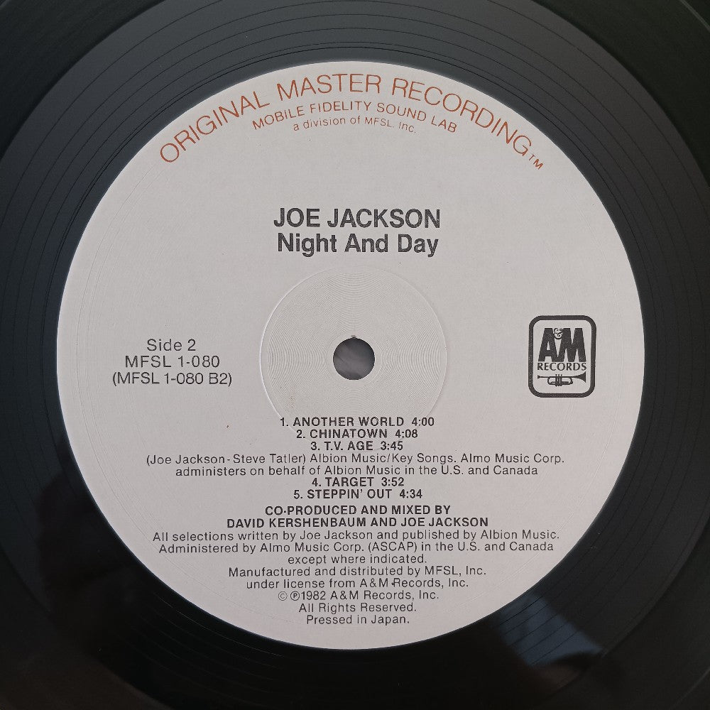 Joe Jackson - Night And Day MFSL ORIGINAL MASTER - 1983 - MFSL1-080 - Used - VG++ - Vinyl