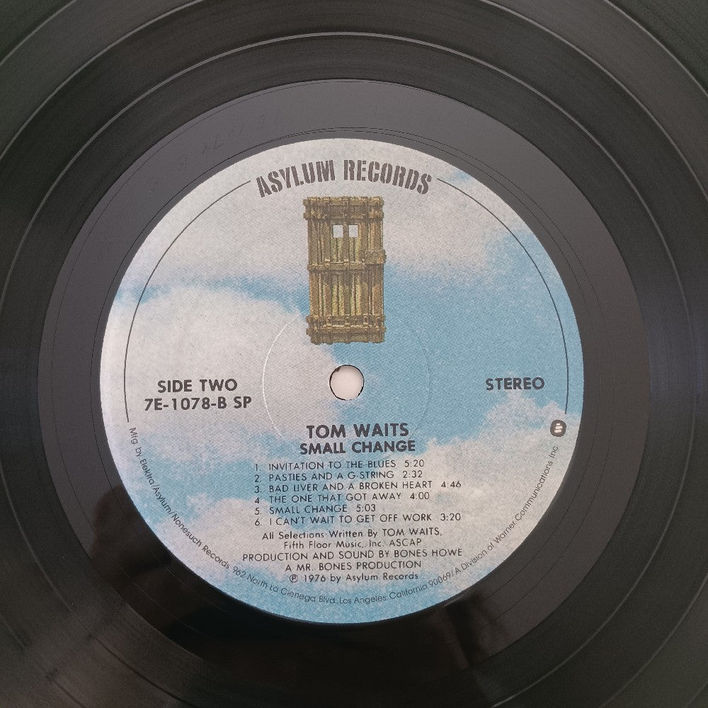 Tom Waits - Small Change - 1976 - 7E-1078 - Used - VG++ - Vinyl