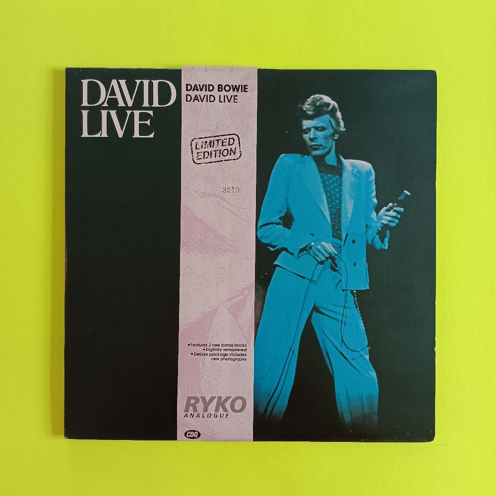 David Bowie - David Live 2LP CLEAR #ED LIMITED ED - 1990 - RALP 0138/39-2 - Used - VG++ - Vinyl