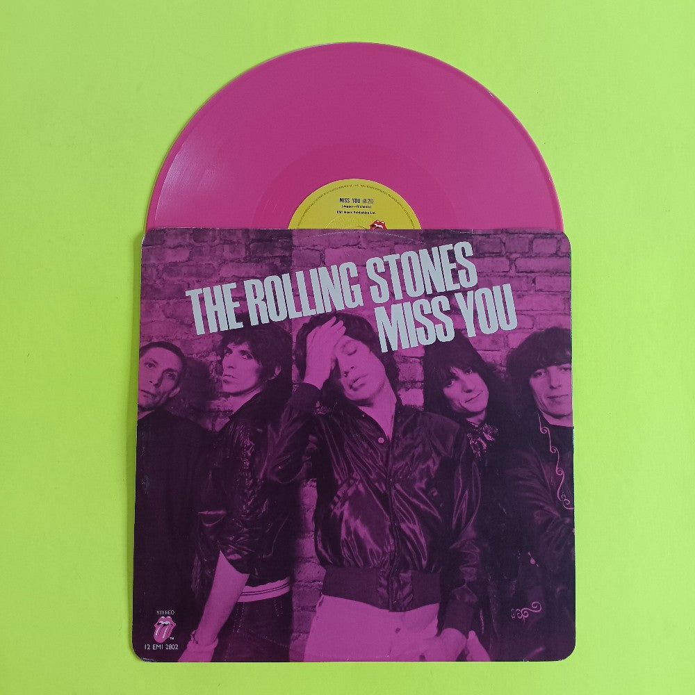 Rolling Stones - Miss You UK PINK 12" - 1978 - 12EMI2802 - Used - VG++ - Vinyl