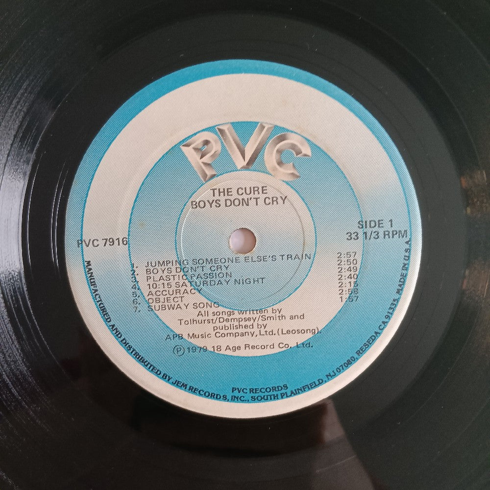 The Cure - Boys Don't Cry OG BULLSEYE - 1980 - PVC 7916 - Used - VG+ - Vinyl