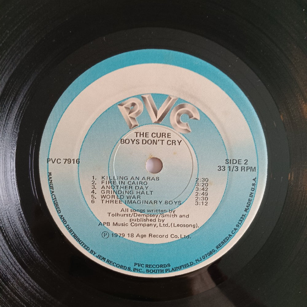 The Cure - Boys Don't Cry OG BULLSEYE - 1980 - PVC 7916 - Used - VG+ - Vinyl