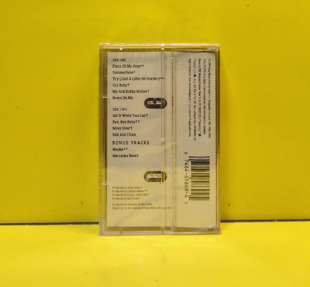 Janis Joplin - Janis Joplin's Greatest Hits - 1999 - CT 65869 - New - Sealed - Cassettes - Reissue - Remastered