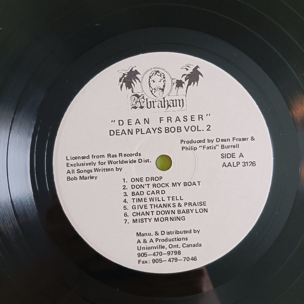 Dean Fraser - Dean Plays Bob Vol. 2 - RAS/A&A3186 - Used - VG+ - Vinyl