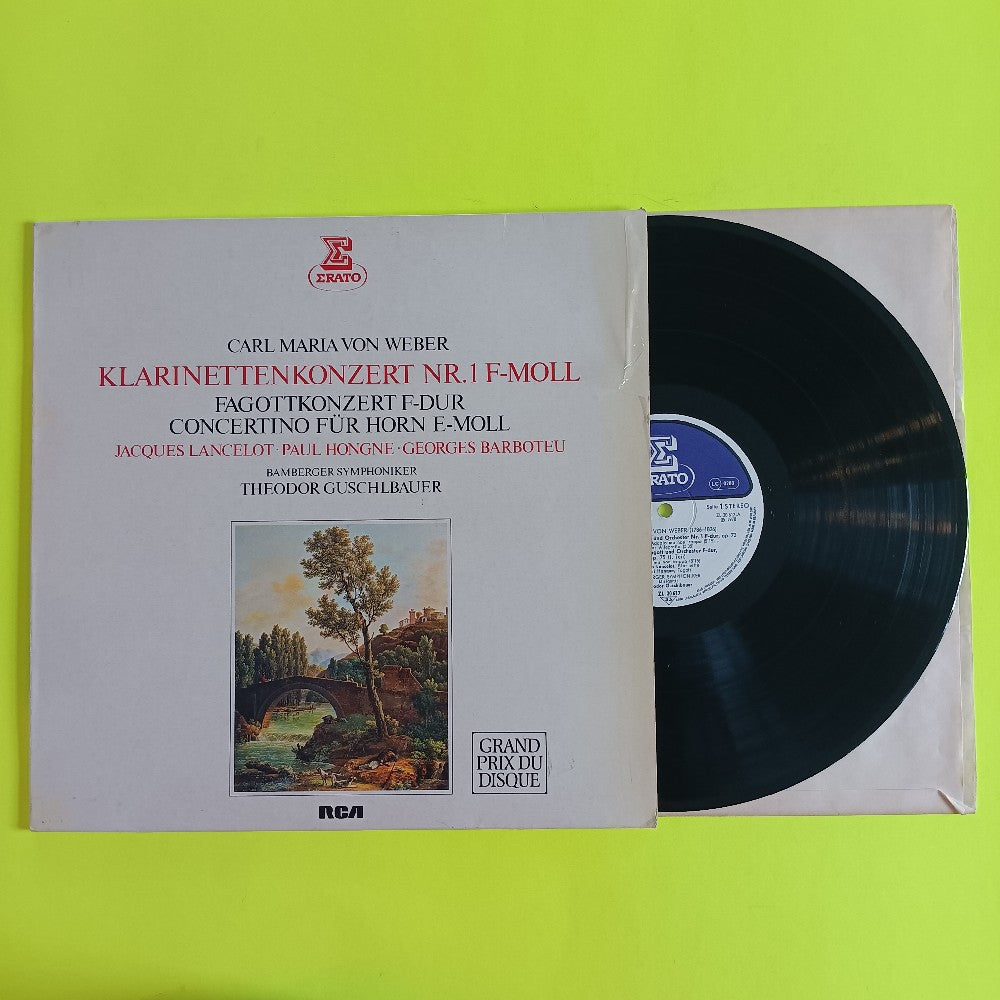 Lancelot Hongne Barboteu - Carl Maria Von Weber: Klarinettenkonzert No 1 - 1978 - ZL 30617 - Used - VG+ - Vinyl
