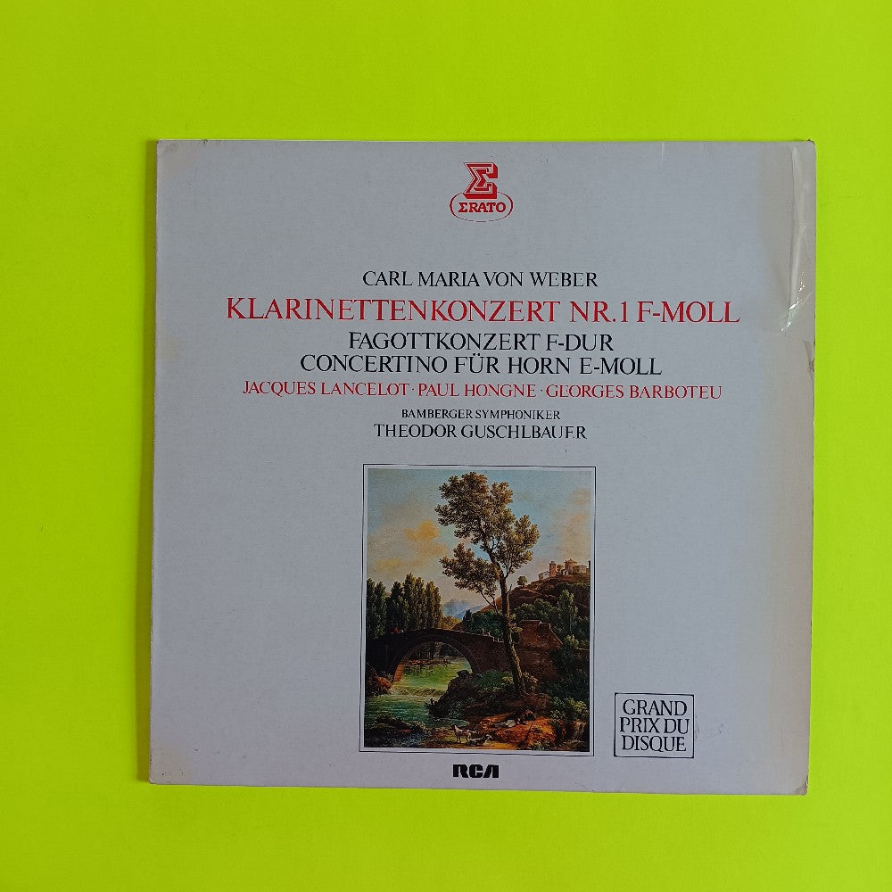 Lancelot Hongne Barboteu - Carl Maria Von Weber: Klarinettenkonzert No 1 - 1978 - ZL 30617 - Used - VG+ - Vinyl