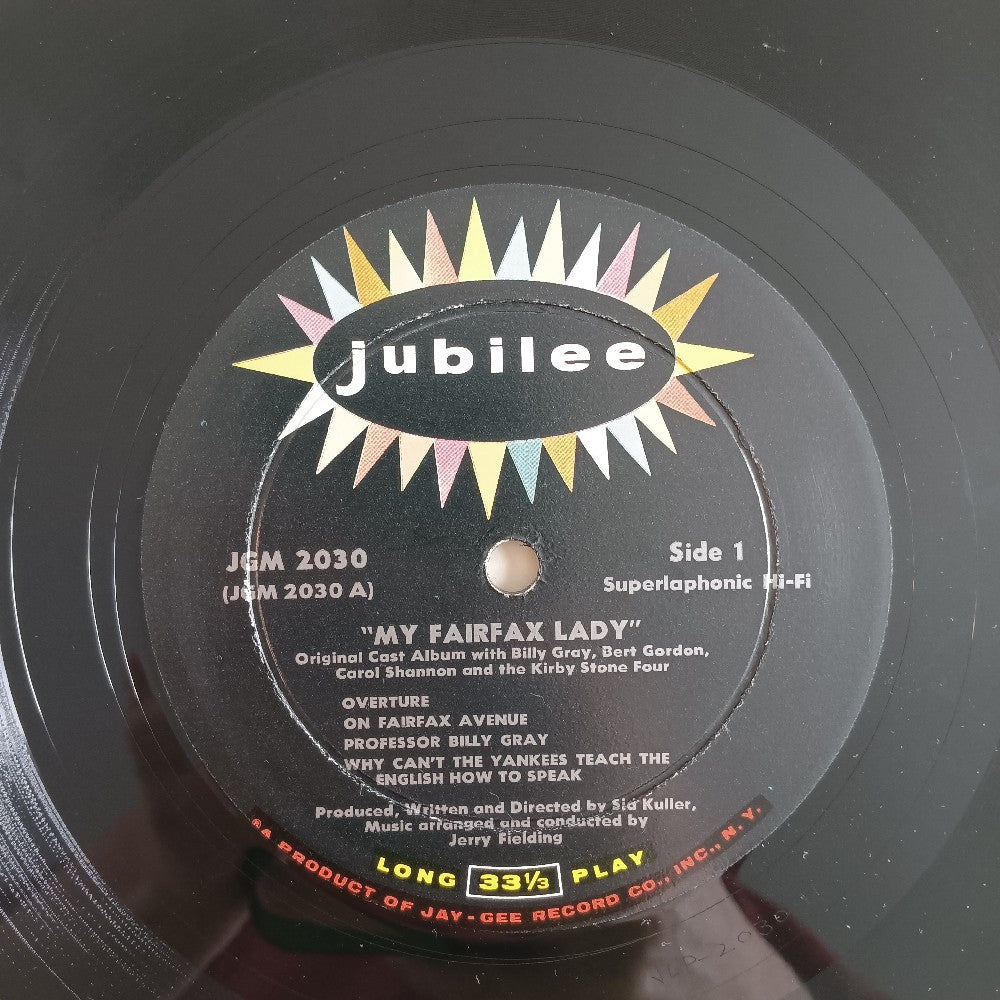Billy Gray - My Fairfax Lady - 1962 - JGM 2030 - Used - VG+ - Vinyl