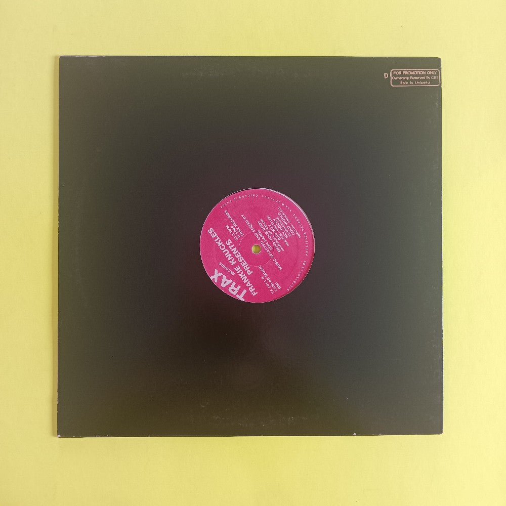 Frankie Knuckles - Presents Music Selected By Ron Hardy - 1989 - TRX 5011 - Used - VG+ - Vinyl