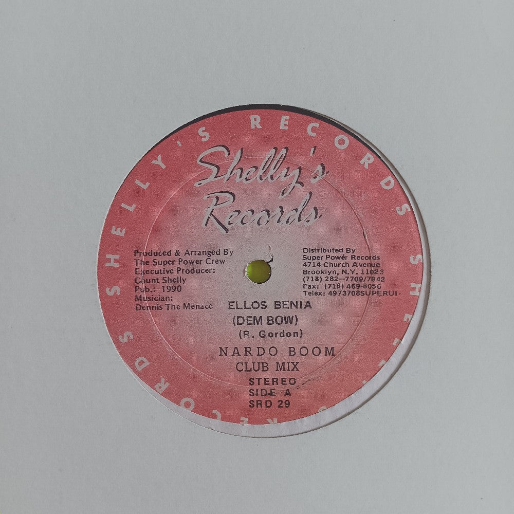 Nardo Boom - Ellis Benia (Dem Bow) JAMAICA - 1990 - SRD29 - Used - VG+ - Vinyl