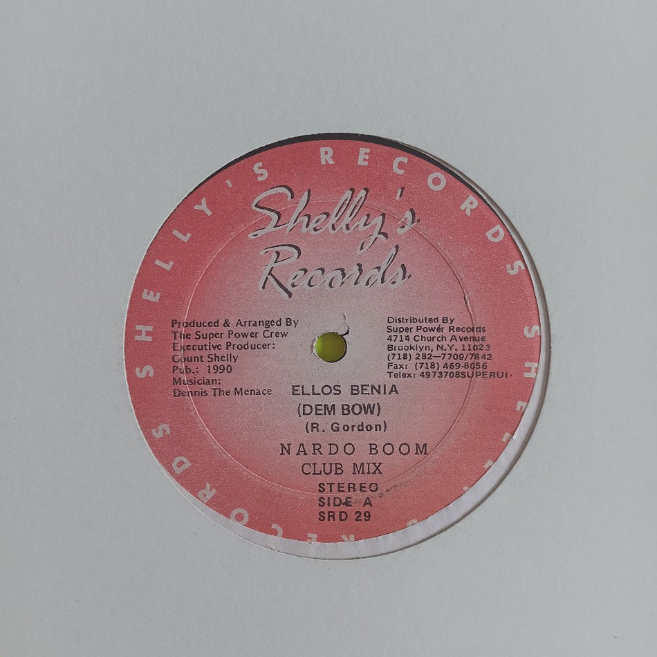 Nardo Boom - Ellis Benia (Dem Bow) JAMAICA - 1990 - SRD29 - Used - VG+ - Vinyl