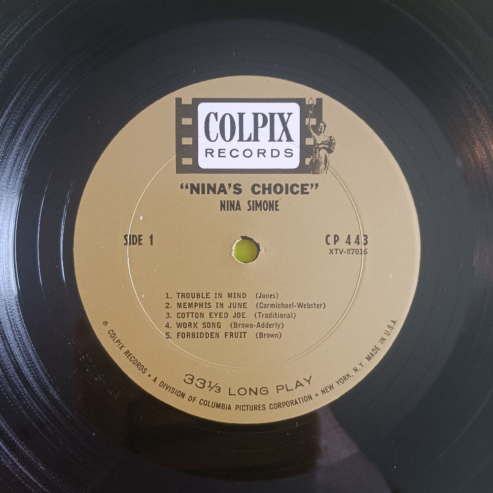 Nina Simone - Nina's Choice MONO - 1963 - CP 443 - Used - VG++ - Vinyl