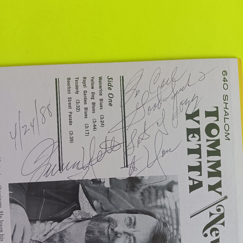 Tommy Yetta - New Orleans Jazz SIGNED - 1975 - BOURBON640 - Used - NM - Vinyl