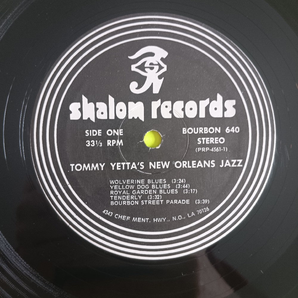 Tommy Yetta - New Orleans Jazz SIGNED - 1975 - BOURBON640 - Used - NM - Vinyl