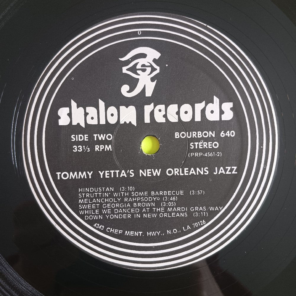 Tommy Yetta - New Orleans Jazz SIGNED - 1975 - BOURBON640 - Used - NM - Vinyl