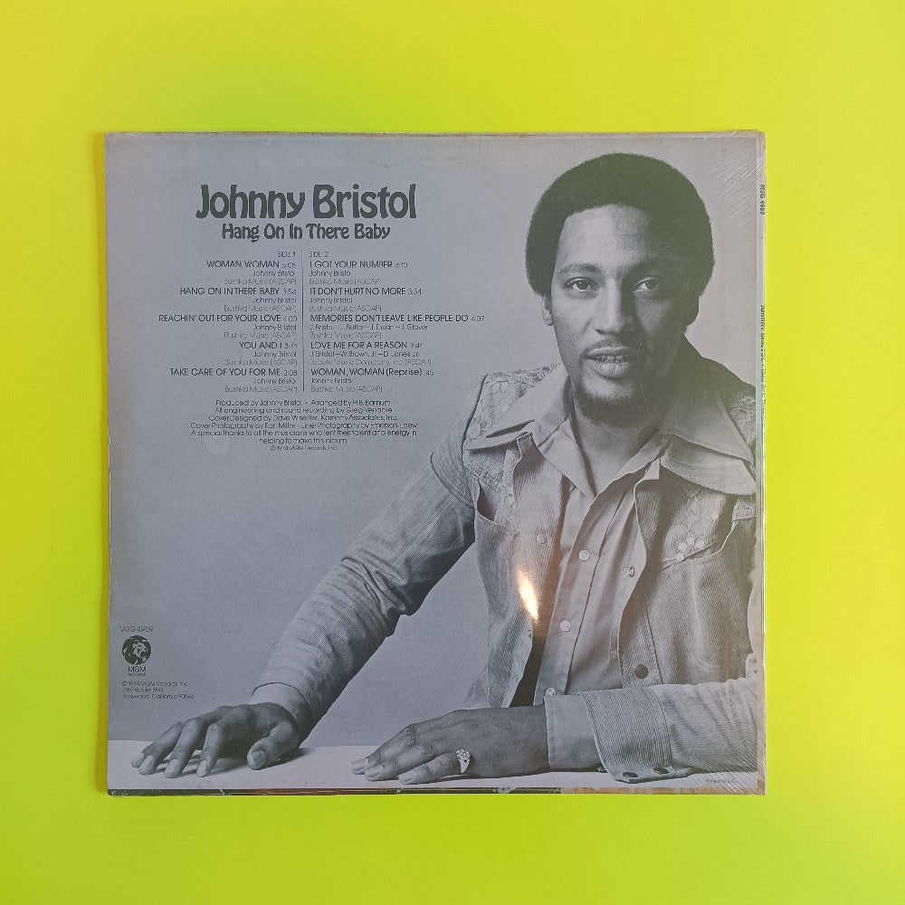 Johnny Bristol - Hang On In There Baby - 1974 - M3G 4959 - New - Sealed - Vinyl