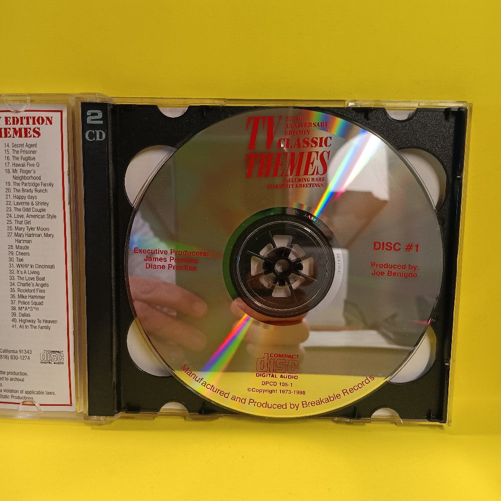 Various - 25th Anniversary Edition TV Classic Themes 2CD - 1998 - DPMC 105 - Used - VG++ - CDs